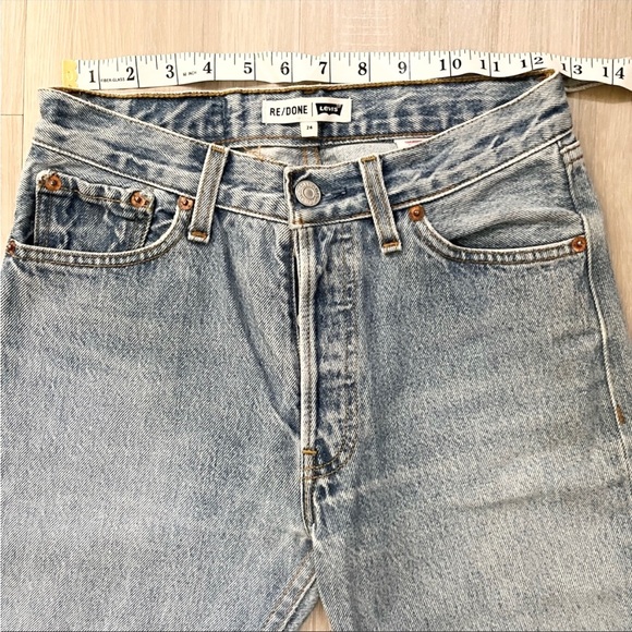Redone vintage levi’s 501 cropped jeans - Picture 10 of 11